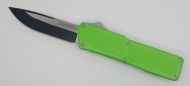 Lightning Supreme Green D/A OTF Automatic Knife Drop Point Two Tone Plain