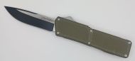 Lightning Supreme OD Green D/A OTF Automatic Knife Drop Point Two Tone Plain