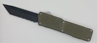 Lightning Supreme OD Green D/A OTF Automatic Knife Tanto Point Black Serrated