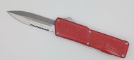 Lightning Supreme Red D/A OTF Automatic Knife Dagger Point Satin Serrated