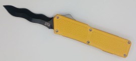 Lightning Supreme Yellow D/A OTF Automatic Knife Black Kriss