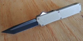 Lightning Tan D/A OTF Automatic Knife Two Tone Tanto