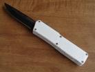 Lightning White D/A OTF Automatic Knife Two Tone Drop Point