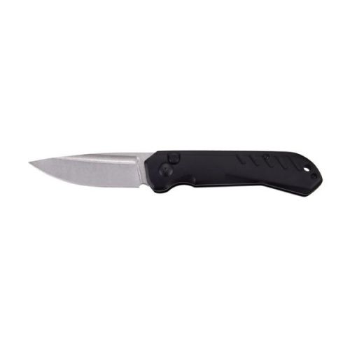 8" Lightweight CNC Machined Plain Black Switchblade Stonewash Blade