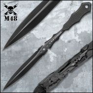 M48 Stinger Urban Dagger Black with Harness Sheath