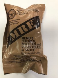 US MRE Menu #3 Chicken Noodles Vegetables In Sauce