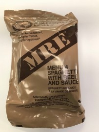 US MRE Menu #4 Spaghetti With Beef Sauce