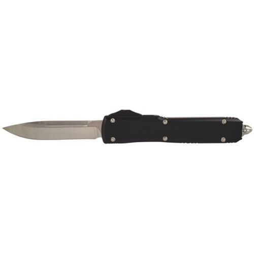 Mega Tarantula Black D/A OTF Automatic Knife Satin (3.5" Drop Point)