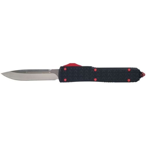 Mega Tarantula Black Red D/A OTF Automatic Knife (3.5" Drop Point)
