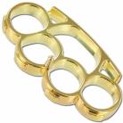 Metal Brass Knuckles Paperweight Gold Belt Buckle