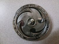 Metal Skull Throwing Star Belt Buckle