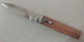 Mikov 241 Predator Palisander Wood Leverlock Automatic Knife File Work Bayo