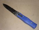 Mikov Blue Leverlock Automatic Knife Satin Dagger