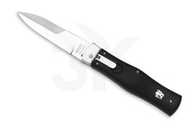 Mikov Predator Lever Lock Black Automatic Knife Satin Bayo