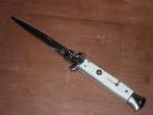 8.75" Milano Stiletto Automatic Knife White Bayonet