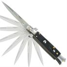 Milano Stiletto Silver Charcoal Automatic Knife a150kb
