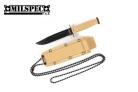 Milspec USA Tan Survival Neck Knife