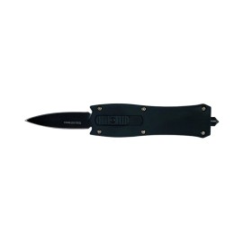 5.75" Mini Angel Black D/A OTF Automatic Knife Black Spear