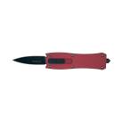 5.75" Mini Angel Red D/A OTF Automatic Knife Black Dagger