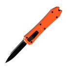 5" Mini Coffin Orange D/A OTF Automatic Knife Black Dagger