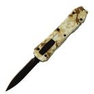 Mini Coffin Camo D/A OTF Automatic Knife Black Dagger
