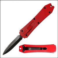 Mini Coffin Red D/A OTF Automatic Knife Black Dagger
