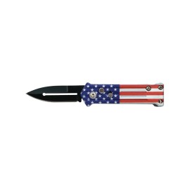 Mini Joker Automatic Knife USA Flag