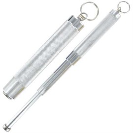 Mini Keychain 12 Inch Expandable Baton Silver