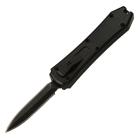 Mini Metal Coffin Black D/A OTF Automatic Knife Black Dagger