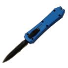 Mini Metal Coffin Blue D/A OTF Automatic Knife Black Dagger