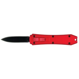 Protector Mini D/A OTF Keychain Automatic Knife Red