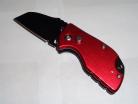 5" Mini Red Automatic Knife Black Sheepsfoot
