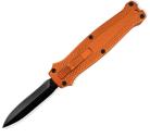 Mini Vampire Orange D/A OTF Automatic Knife Black Dagger
