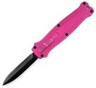 Mini Vampire Pink D/A OTF Automatic Knife Black Dagger