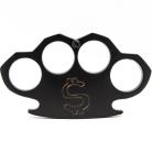 Money Black $ Brass Knuckles Belt Buckle Paperweight