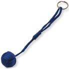 Monkey Fist Small Self Defense Royal Blue Paracord Keychain