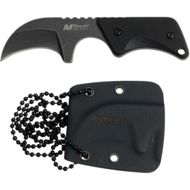 Mtech USA 3 Inch Black Karambit Neck Knife