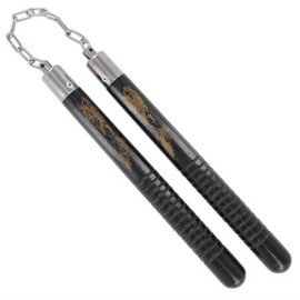 Nunchaku Black Dragon Wood Set