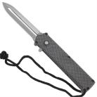 OTF Checker Single Action Angel Blade Automatic Knife