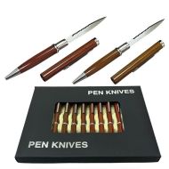 One Dozen Elegant Executive Letter Opener Wood Finish Design Pen Knife Set