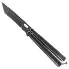 Outback Stonewash Heavy Balisong Butterfly Knife Tanto