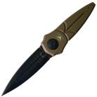 Paragon Warlock Flat Dark Earth Gravity Knife Black Dagger