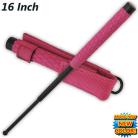 Police Baton 16 Inch Public Safety Pink Expandable Stick