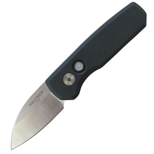 Pro-Tech Runt 5 Automatic Knife Black Wharncliffe WPB (1.96" Satin)