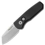 Pro-Tech Runt 5 Automatic Knife Reverse Tanto Black (1.96" Stonewash)