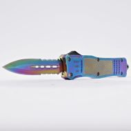 Rainbow Automatic D/A OTF Pocket Knife Stainless Steel
