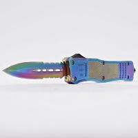 Rainbow Automatic D/A OTF Pocket Knife Stainless Steel