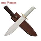 Red Deer 15 Inch Pearl White Classic Bowie Knife