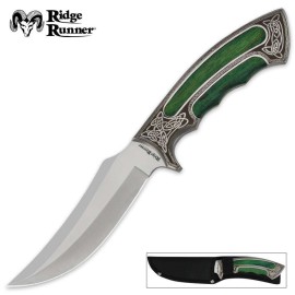 Ridge Runner Celtic Elite Green Wood Bowie Knife