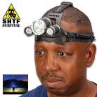 SHTF Three Mode LED Water Resistant Headlamp